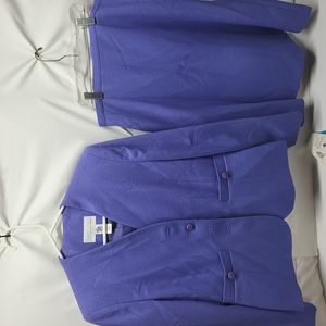 A Liz Claiborne Company suits purple women skirt suits set size 8 New